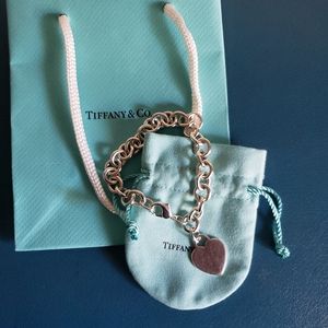 Tiffany & Co Heart Tag Charm Bracelet